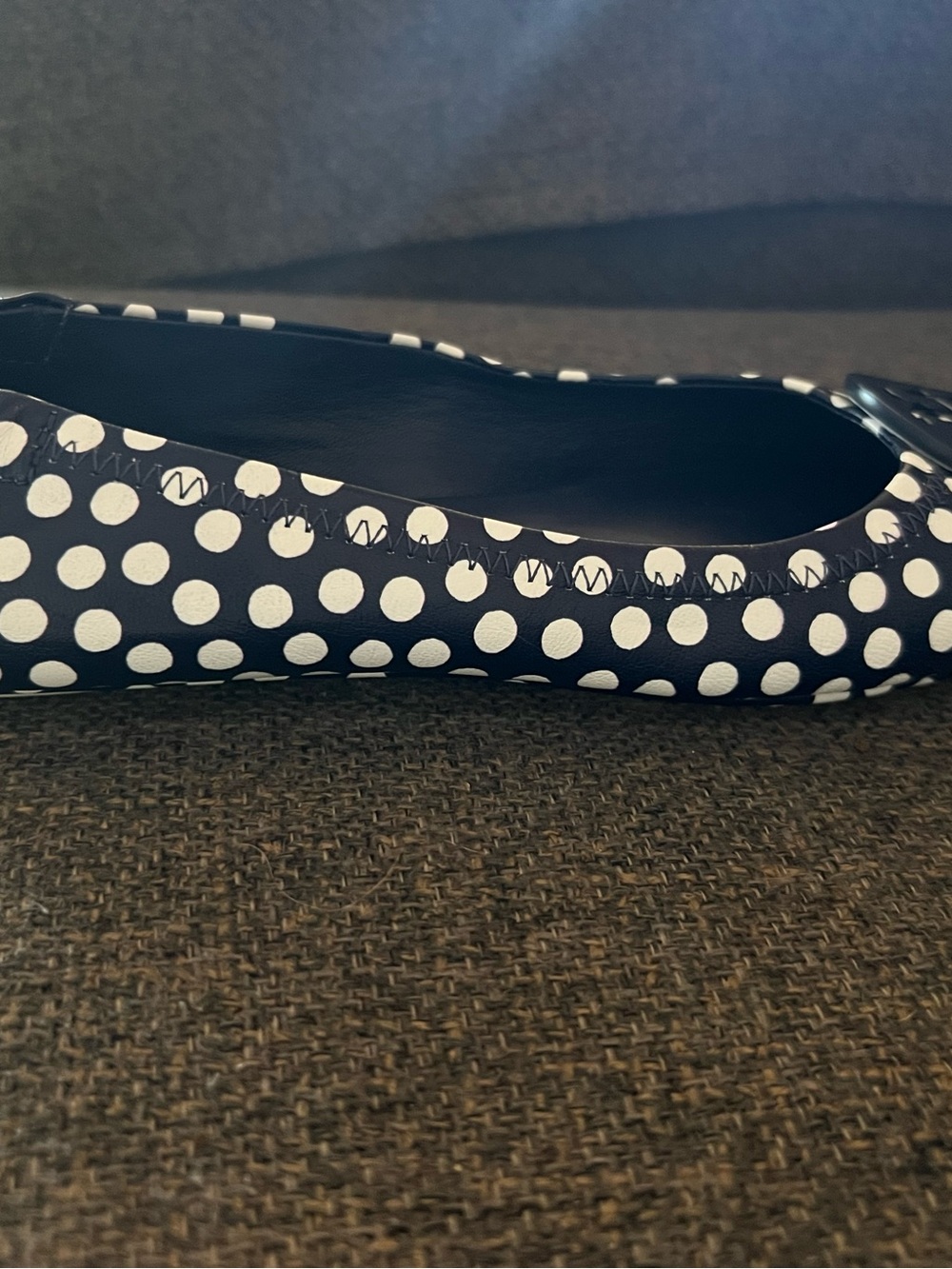 Tory Burch Ballet Flat Reva Minnie Travel Womens 7 - Picture 6 of 7